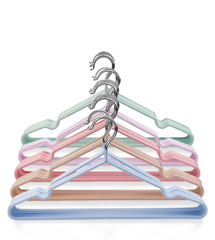 Modern and simple stainless steel daily necessities black clothes hangers factory wholesale Item Picture