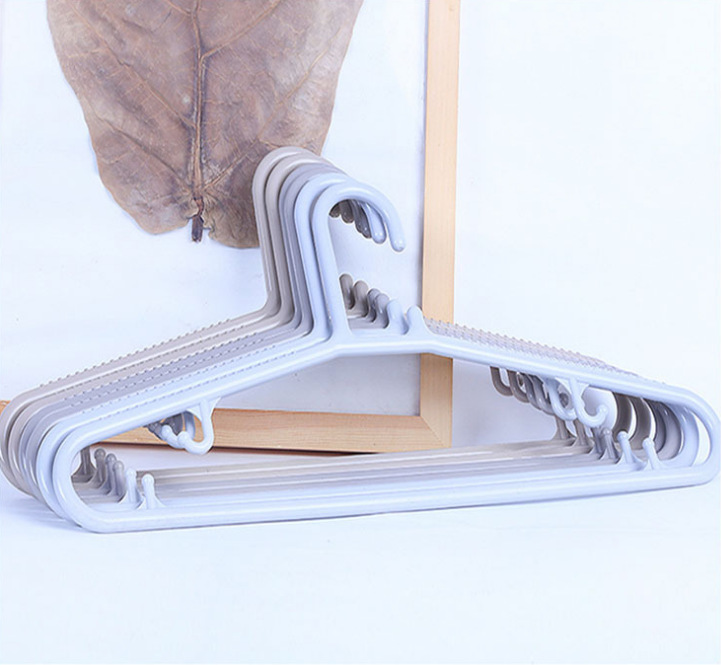 Modern simple plastic daily merchandise gray coat hanger factory wholesale thumbnail