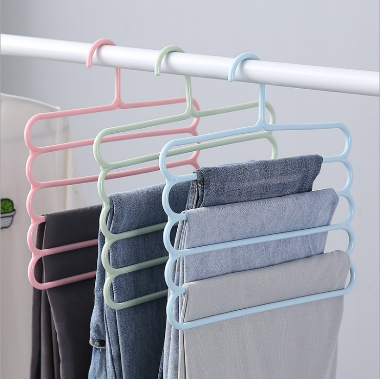 Modern simple pants frame daily merchandise Nordic green clothes rack agent to join