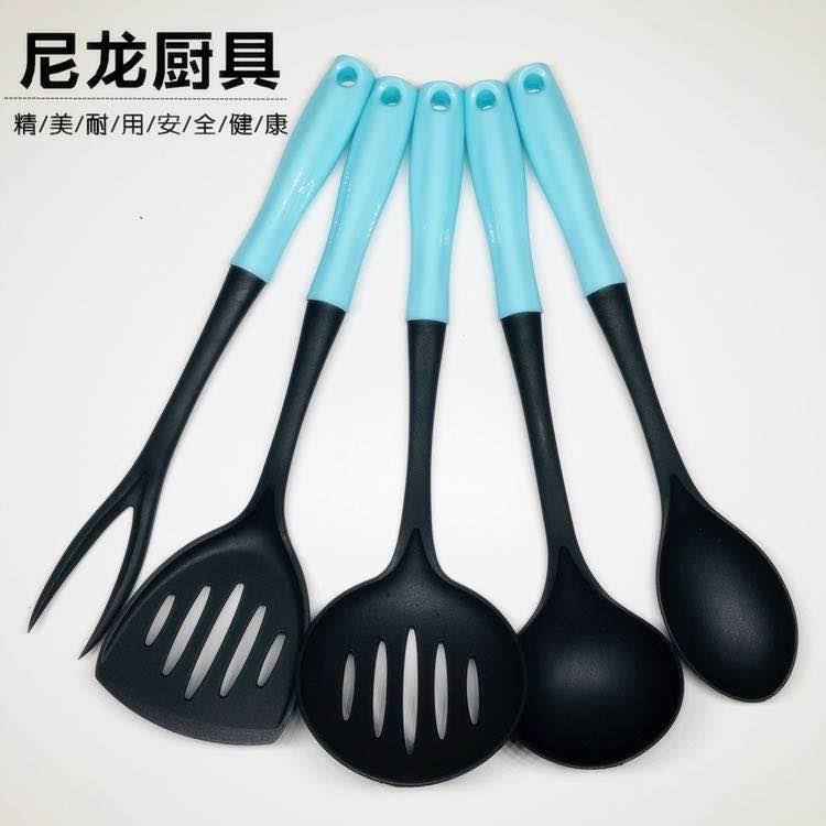 中式硅胶烹饪勺铲厂家批发十件套耐高温创意烹饪工具