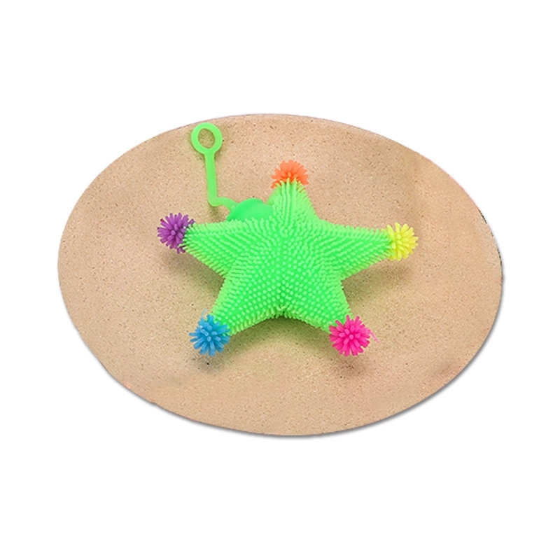 New stress-relieving student gifts: Five-pointed star illuminated decoration, cute and eco-friendly illuminated balls, and colorful starfish toys Item Picture