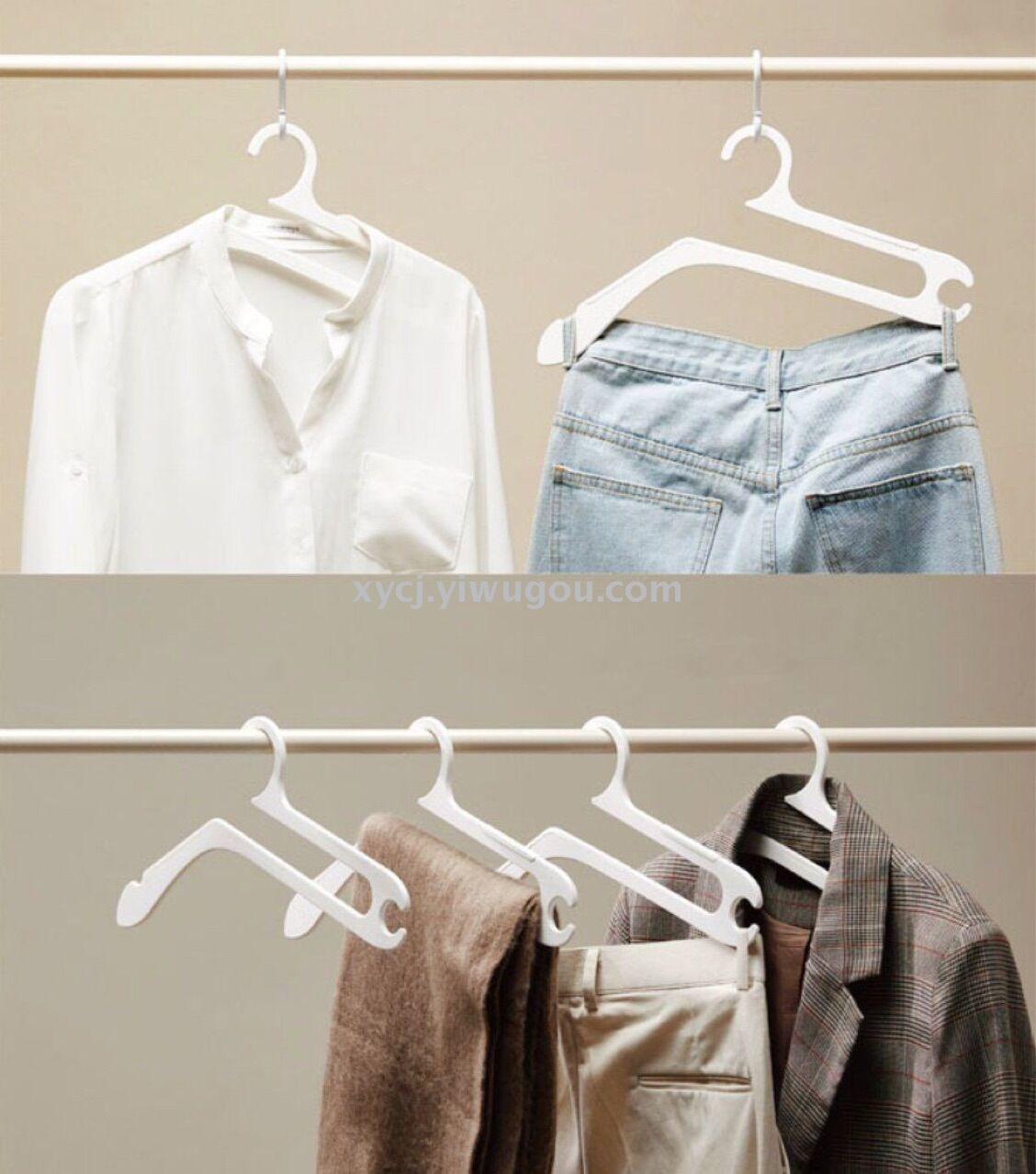 New best-selling anti-slip balcony wardrobe, dry and wet dual-purpose multi-functional clothes hanger, trouser rack and drying rack Item Picture