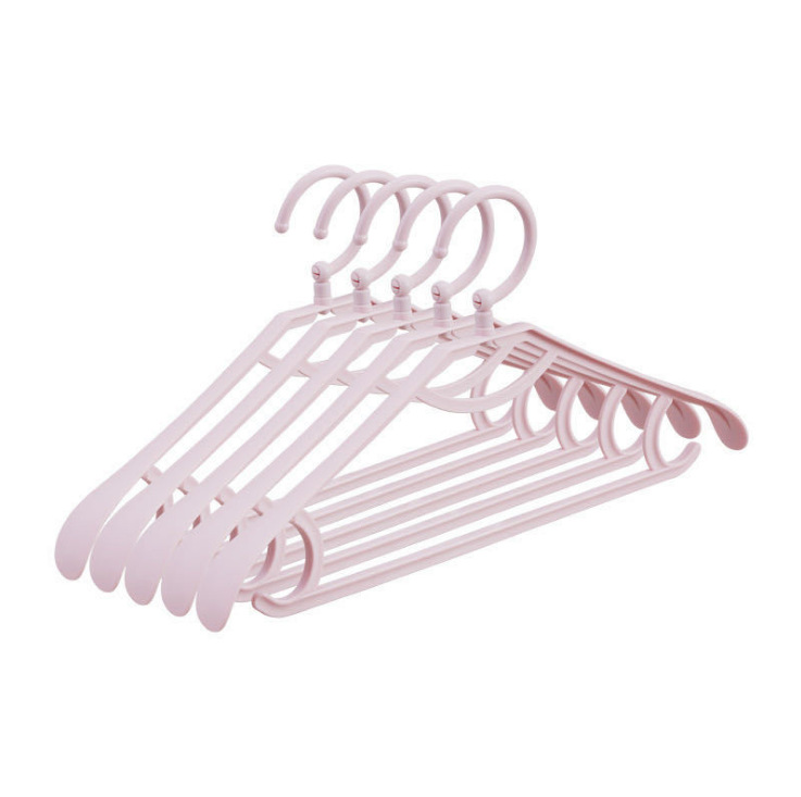 Creative plastic plastic-coated clothes hangers for daily necessities, pink clothes hangers, origin, source, factory direct sales, factory delivery Application Scenario