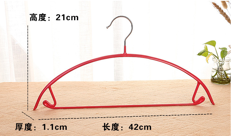 Wholesale of Chinese-style stainless steel daily necessities pink clothes hangers from manufacturers details Picture