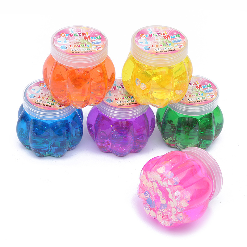 Children's color crystal mud manual foaming glue safety non-toxic color clay Slime silly putty toys wholesale