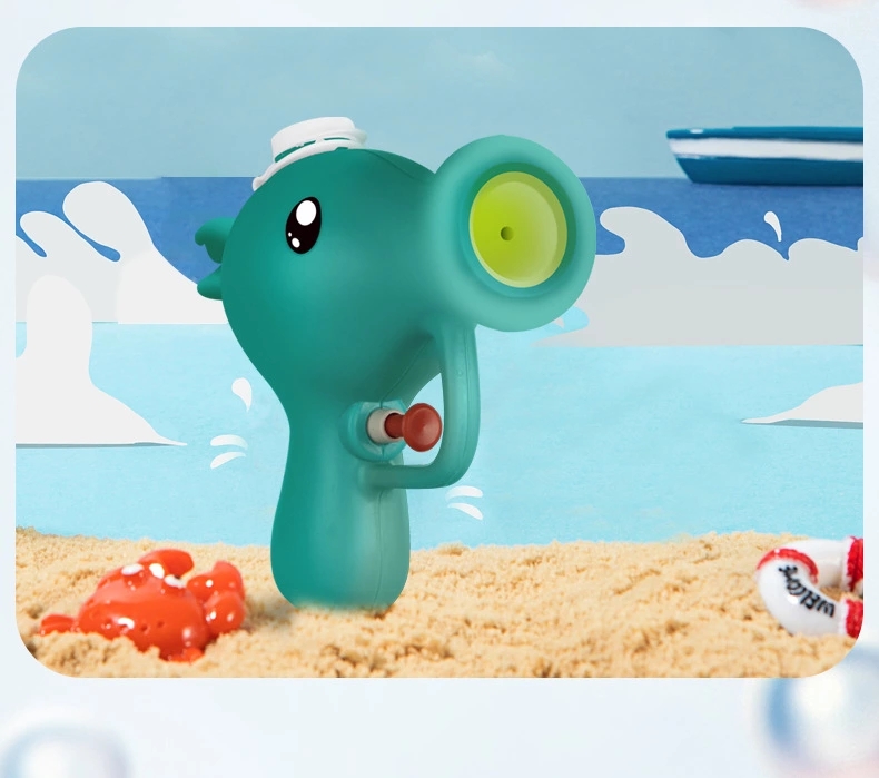 Children play in the water bathtub, small toys, cartoon and cute pea water guns, swim and play in the water, on the beach, babies take a bath Application Scenario
