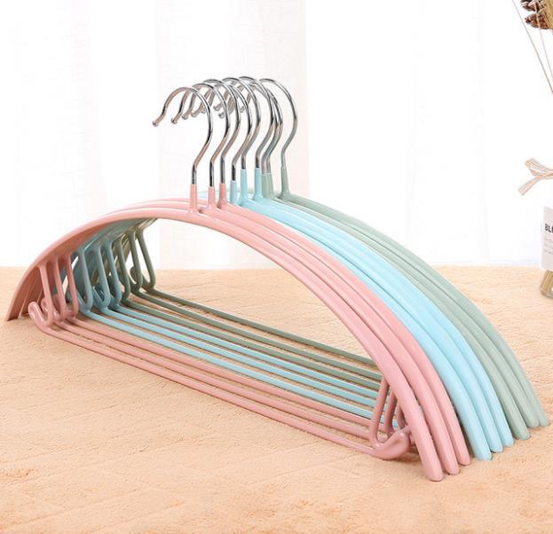 Chinese stainless steel daily necessities pink coat hanger manufacturers wholesale