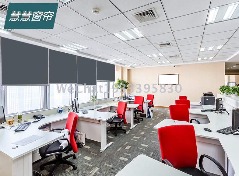定做全遮光办公室工厂车间卷帘窗帘成品厂BLACKOUT ROLLER BLINDS