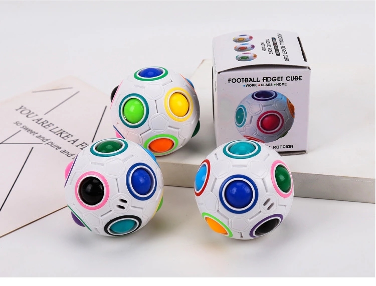 Children's educational toys: Rainbow balls, Rubik's cubes, magic stress-relieving balls, large intelligence balls, novel, unique and creative educational gifts Specification drawing