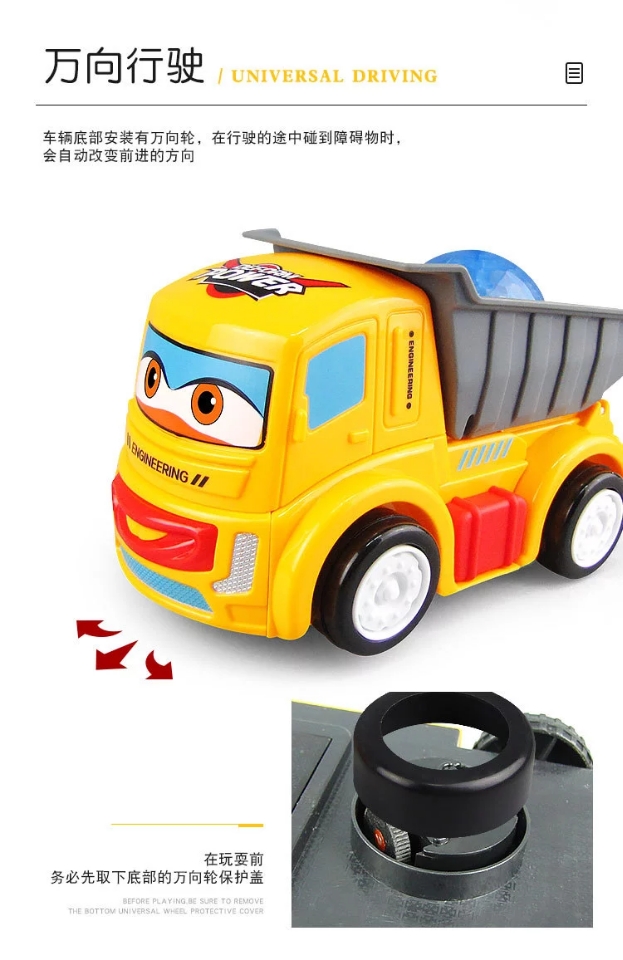 Novel and best-selling electric universal cartoon engineering vehicle, automatic transformation car robot, light and music children's toy Application Scenario