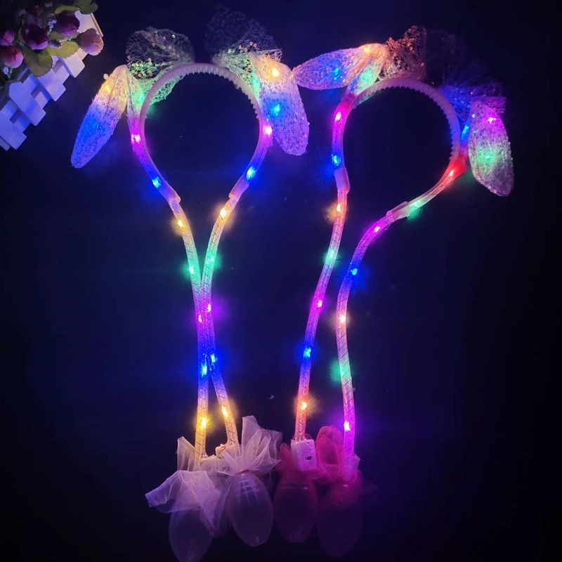 New Rabbit ear headband that moves when pinched. The same luminous headband as Rabbit Ear Tremors. New sequined ear h Application Scenario