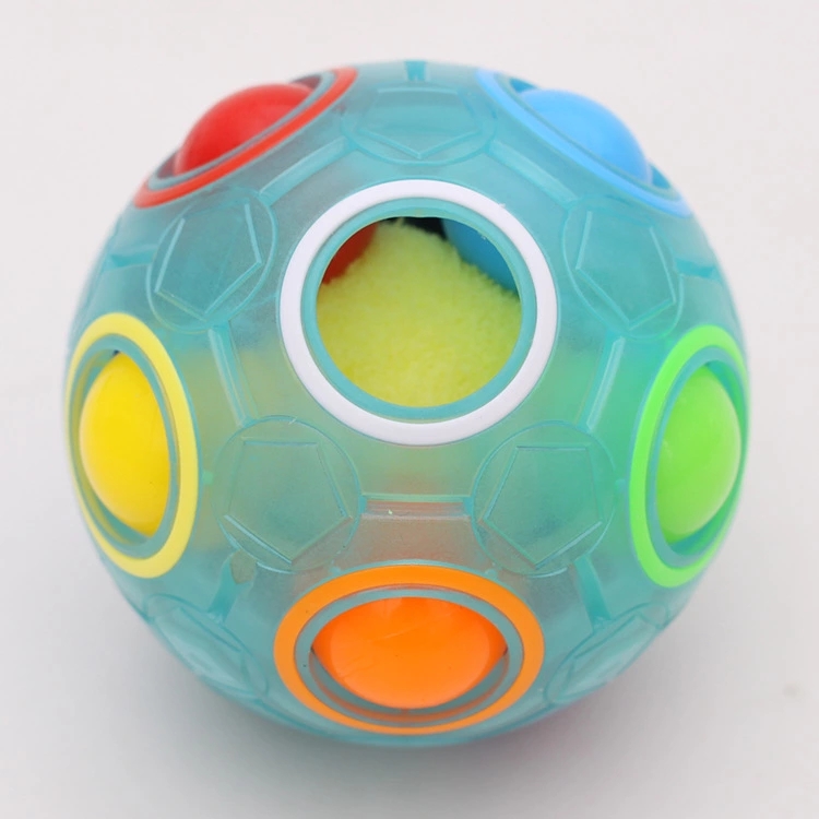 【 Magic Rainbow Ball Luminous Edition 】 An educational logic thinking training hand-brain coordination fun Rubik's Cube children's toy full figure