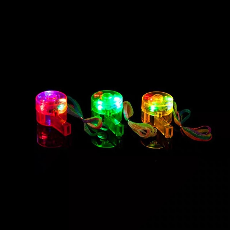 Luminous round whistles, children's flashing whistles, bar concert cheering whistles, luminous toys, street stall wholesale Specification drawing