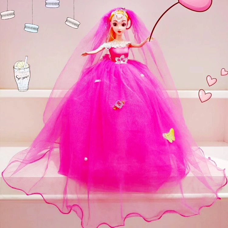 45 cm 3D eye stereoscopic wedding dress doll, princess toy, Barbie pendant, promotional small gift, wedding doll Application Scenario