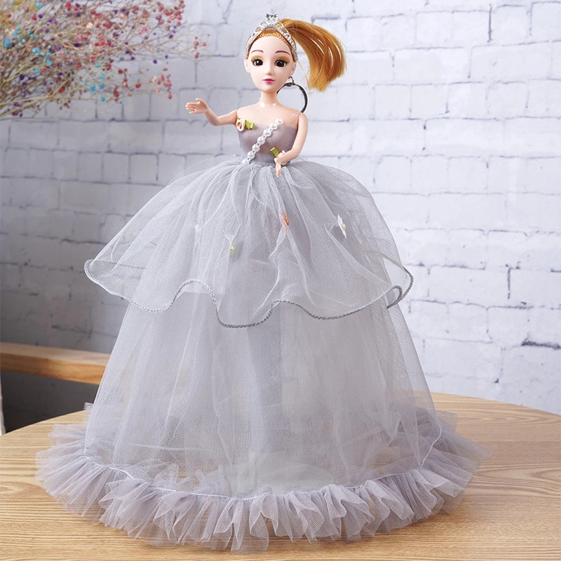 New bestseller: 40CM, multiple colors 3D eyeball, warm-toned vinyl doll, wedding dress, princess doll Item Picture