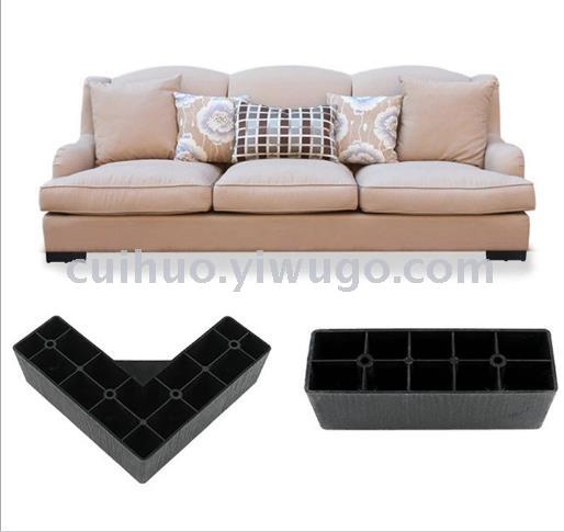 Factory direct sales of Chenguang Hardware Home plastic sofa leg accessories 5-inch straight legs Specification image