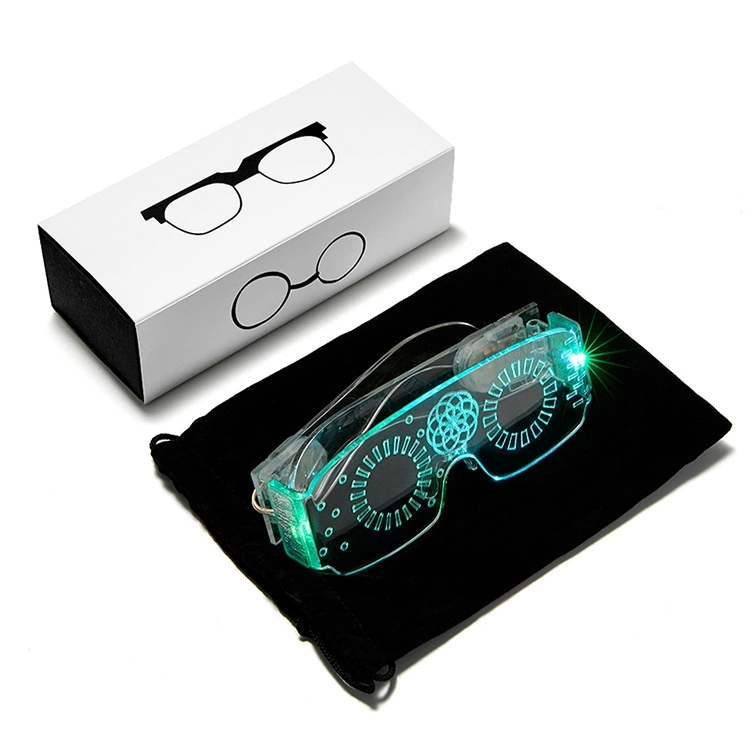 Factory direct sales of quality products from street stalls: acrylic luminous glasses, LED glasses, masks, luminous masks for bars and nightclubs Item Picture