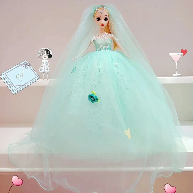 45 cm 3D eye stereoscopic wedding dress doll, princess toy, Barbie pendant, promotional small gift, wedding doll Specification drawing