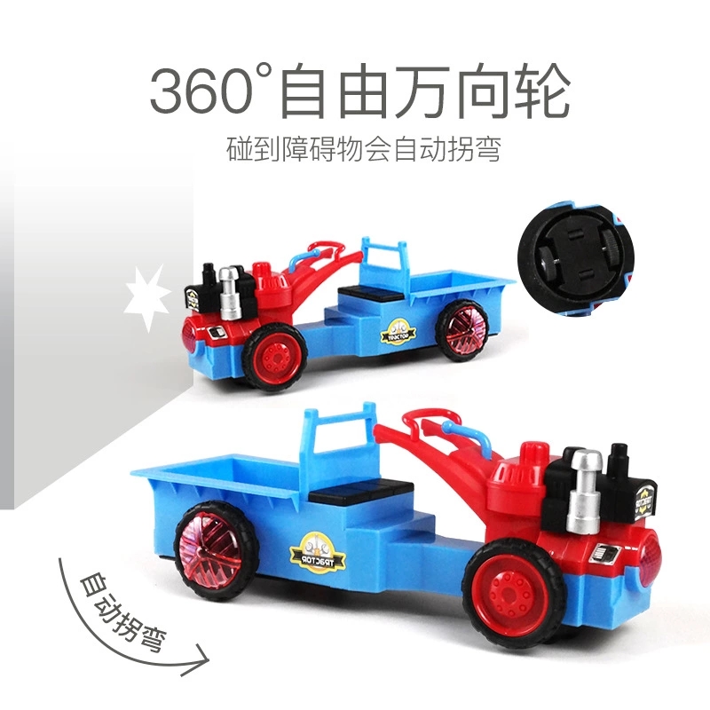 Children's electric omnidirectional light and music tractor toy stalls are selling well. Toy cars for boys and girls aged 3-6 h Specification drawing