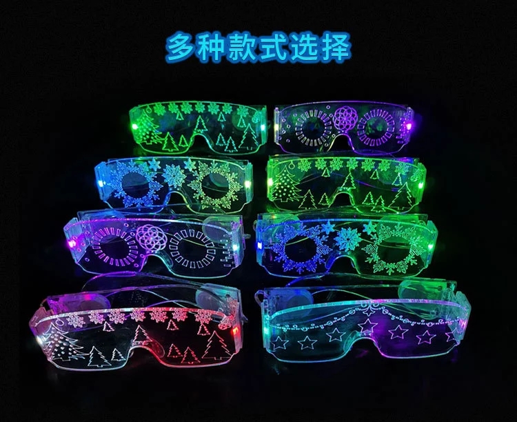 Factory direct sales of quality products from street stalls: acrylic luminous glasses, LED glasses, masks, luminous masks for bars and nightclubs Application Scenario