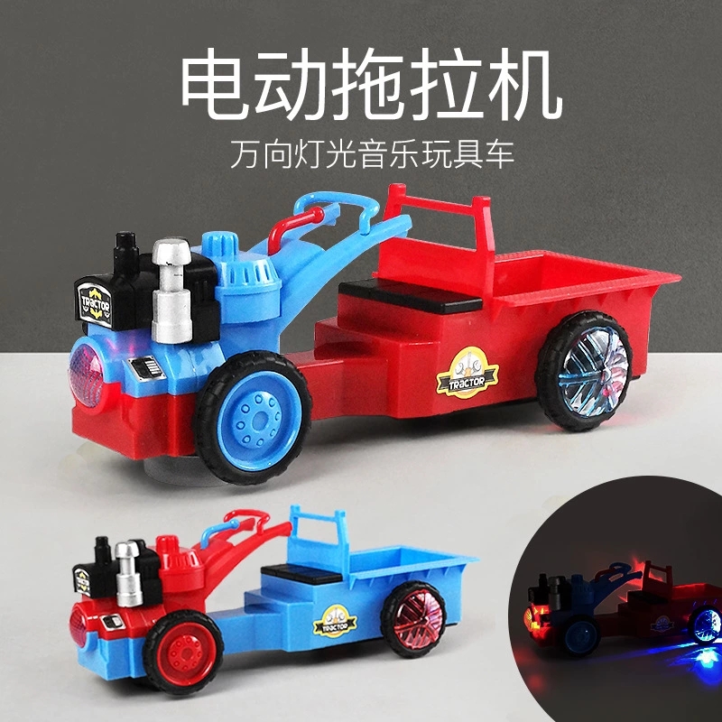 Children's electric omnidirectional light and music tractor toy stalls are selling well. Toy cars for boys and girls aged 3-6 h Application Scenario