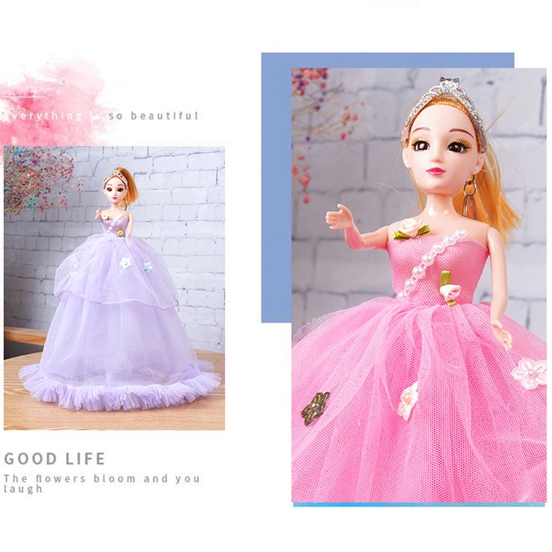 New bestseller: 40CM, multiple colors 3D eyeball, warm-toned vinyl doll, wedding dress, princess doll Specification drawing