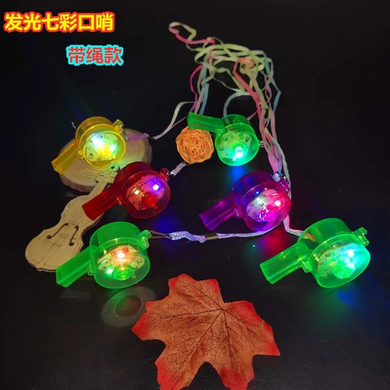 Luminous round whistles, children's flashing whistles, bar concert cheering whistles, luminous toys, street stall wholesale Application Scenario
