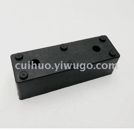 Factory direct sales of Chenguang Hardware Home plastic sofa leg accessories 5-inch straight legs Item Picture