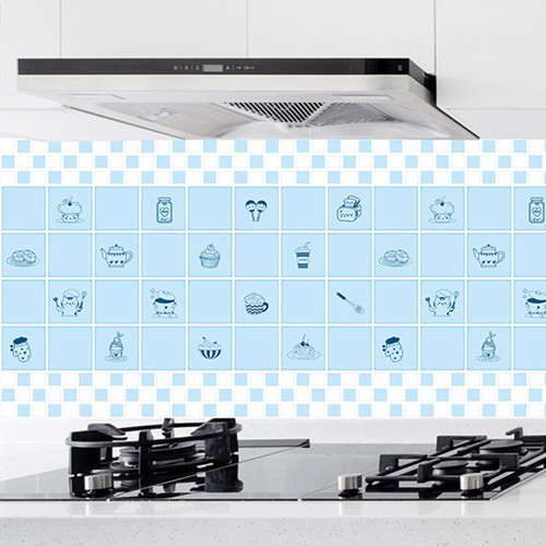 灶台厨房防油防水耐高温自粘墙纸壁橱柜油烟桌面防潮墙贴