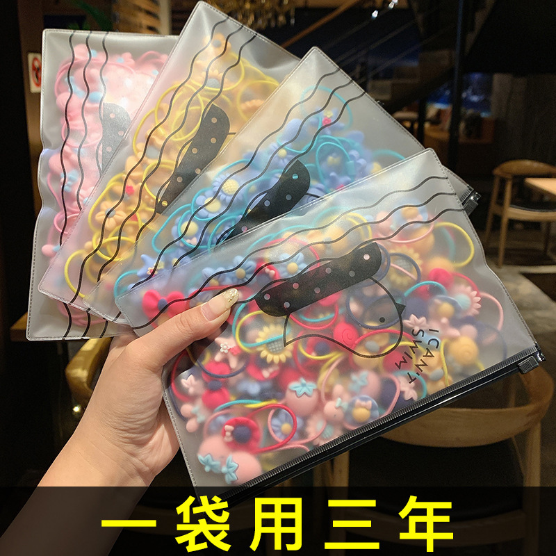 Korean girl hair accessories that don't damage hair, cute baby hair bands, fruit hair ties, and hair bands for little girls are selling well details Picture