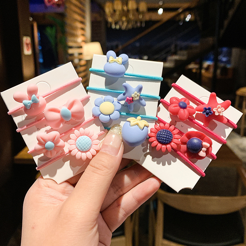 Korean girl hair accessories that don't damage hair, cute baby hair bands, fruit hair ties, and hair bands for little girls are selling well Specification drawing