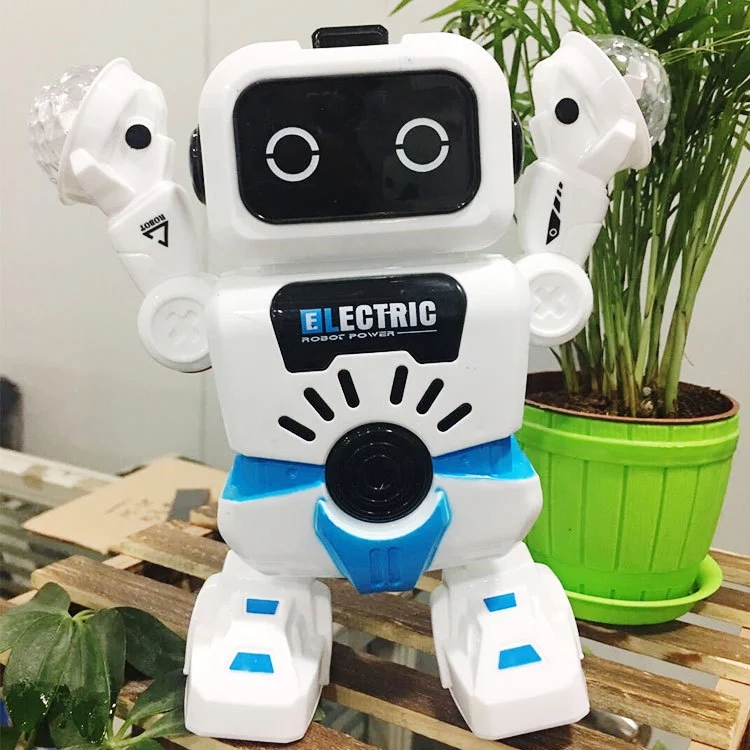 Street stall toy wholesale, electric dancing robot, electric children's toy, music flash dancing robot h details Picture