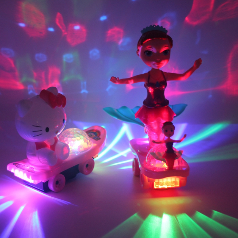 A popular electric scooter for street vending, featuring children's lighting, music, omnidirectional educational toys and electric scooters details Picture