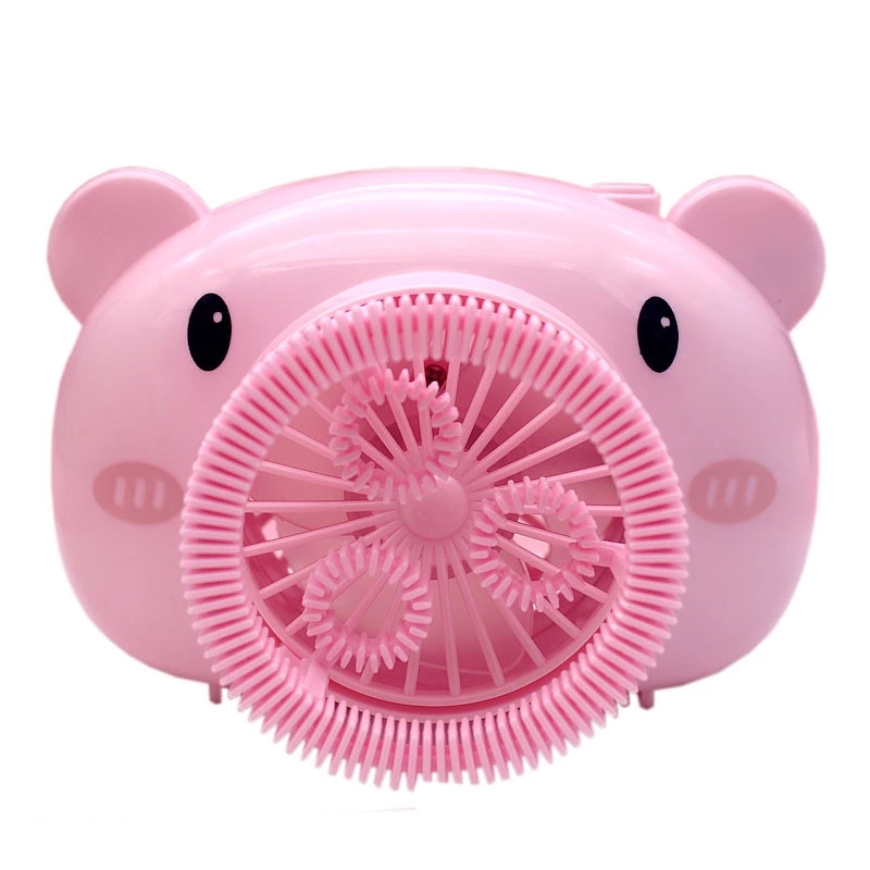 The new best-selling product, the "Bubble Within Bubble" little pig fan USB rechargeable bubble blower, is selling well at wholesale stalls Specification drawing