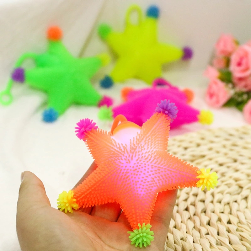 New bestsellers: Cute and eco-friendly hand-molded luminous balls, colorful starfish toys, stress-relieving student gifts, luminous five-pointed stars Application Scenario