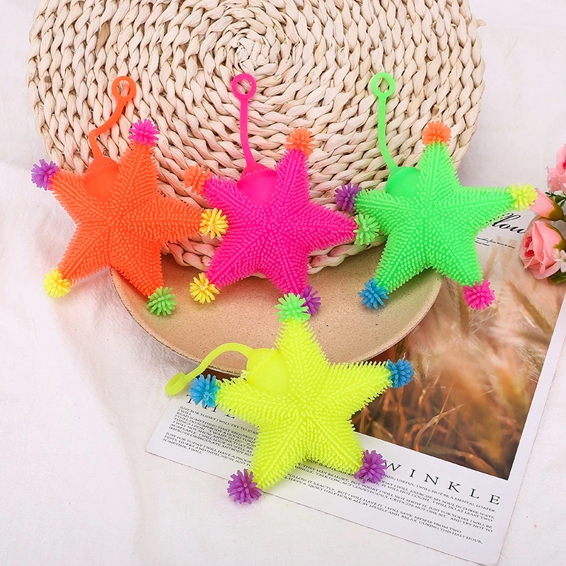 New bestsellers: Cute and eco-friendly hand-molded luminous balls, colorful starfish toys, stress-relieving student gifts, luminous five-pointed stars details Picture