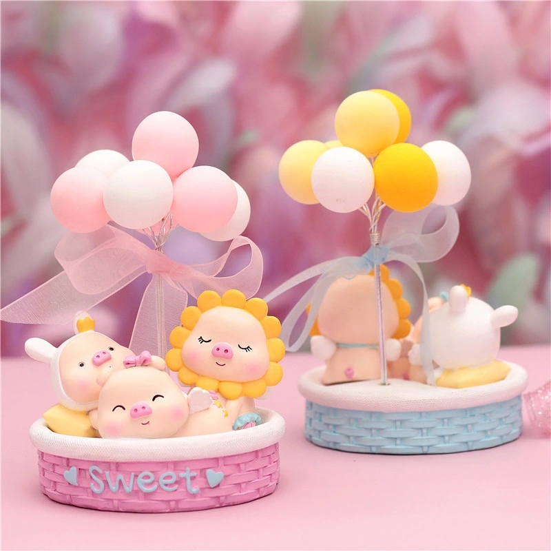 Cute steamed pig Niya car balloon decorative item Car decoration item student children festival gift h Application Scenario