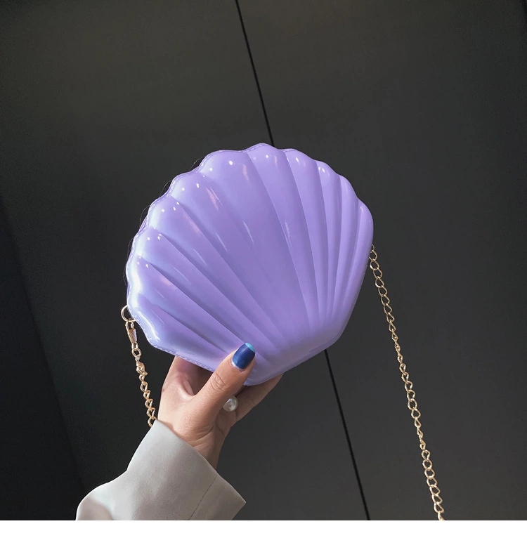 The new Korean-style versatile crossbody shell bag with chain design and creative single-shoulder bag from Instagram is selling well Item Picture
