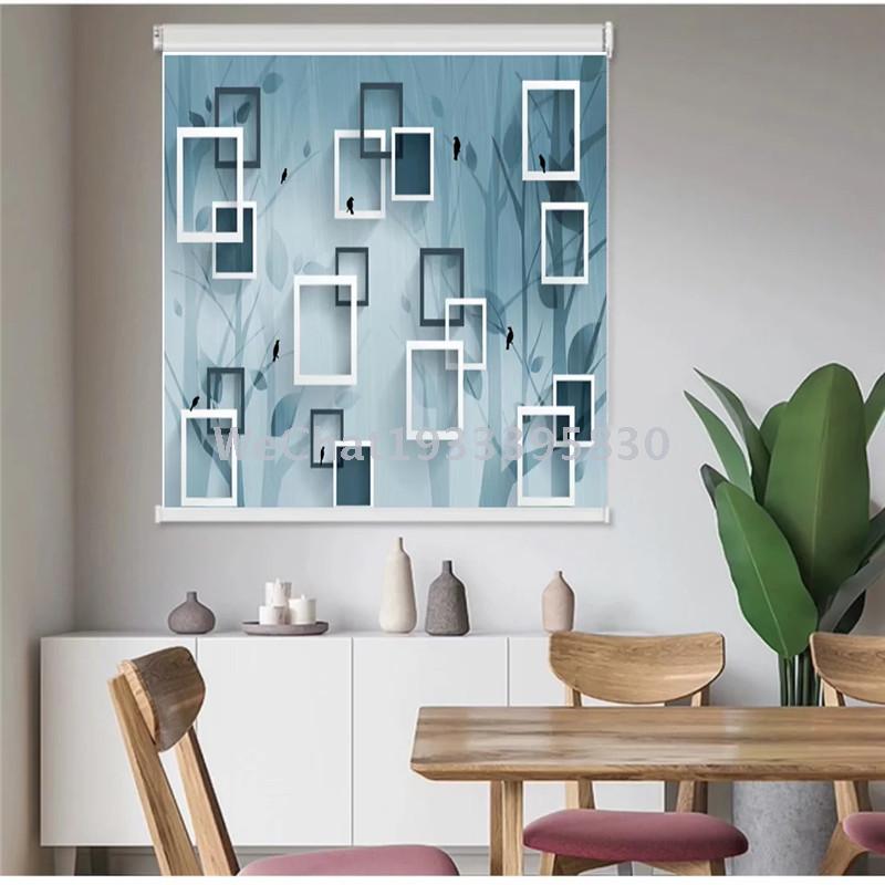 Living room, bedroom, study, shutter curtain, 3D flowers, shutter products wholesale Specification drawing
