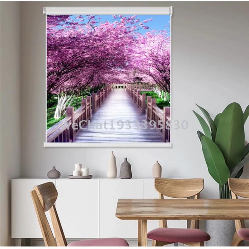 Living room, bedroom, study, shutter curtain, 3D flowers, shutter products wholesale Item Picture