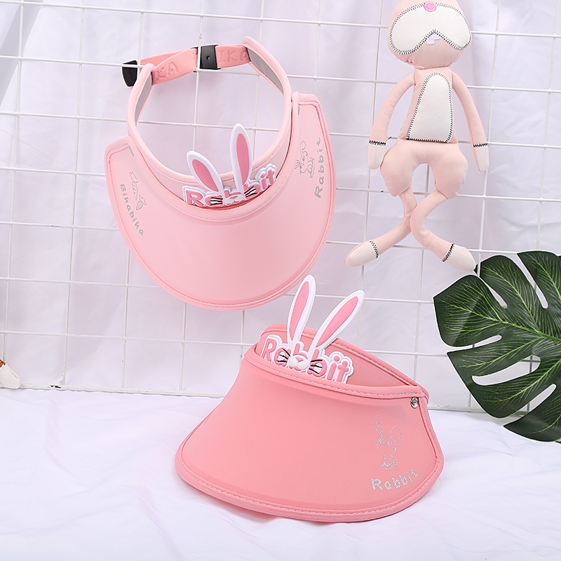 Children's wide-brimmed open-top hats, summer sun protection hats for boys and girls, cool hats, cartoon hats for babies and toddlers, sun and beach hats Specification drawing
