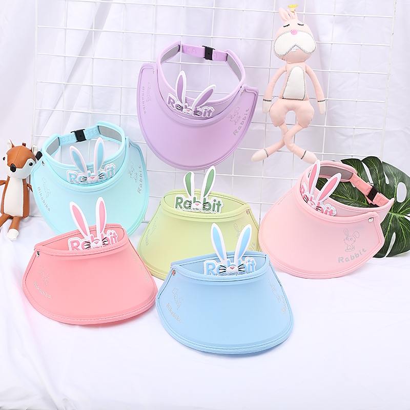 Children's wide-brimmed open-top hats, summer sun protection hats for boys and girls, cool hats, cartoon hats for babies and toddlers, sun and beach hats full figure