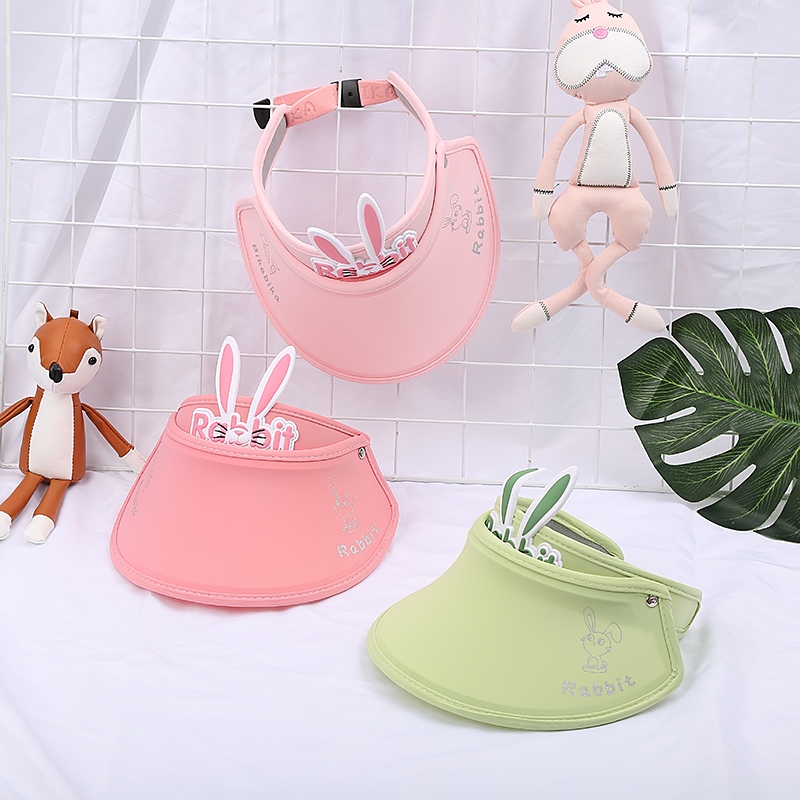 Children's wide-brimmed open-top hats, summer sun protection hats for boys and girls, cool hats, cartoon hats for babies and toddlers, sun and beach hats details Picture
