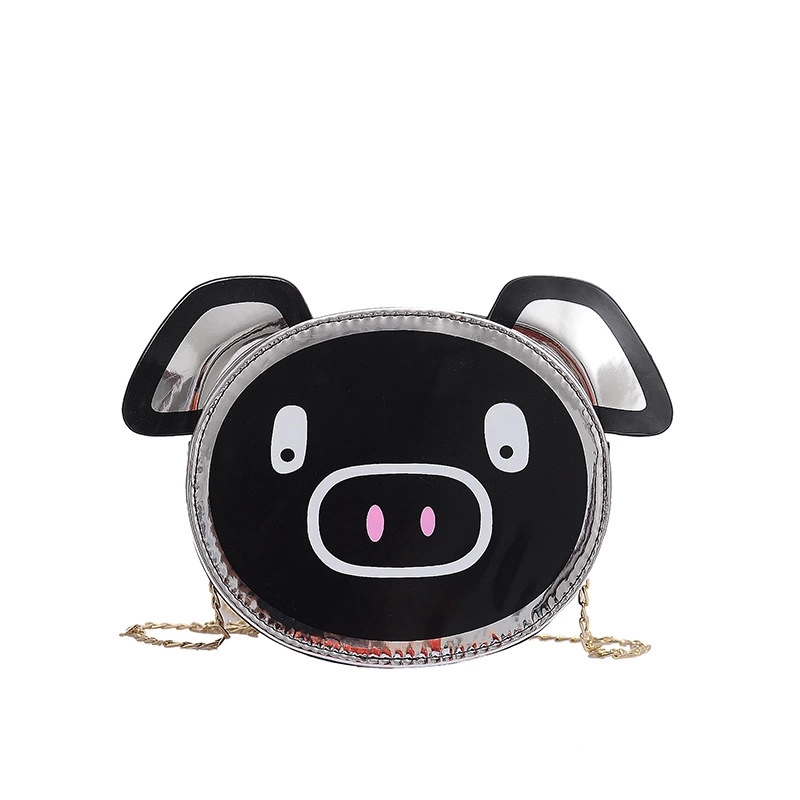 Summer cute Pig ins chain bag for girls, 2022 new Summer fashion Korean style crossbody single-shoulder bag Specification drawing