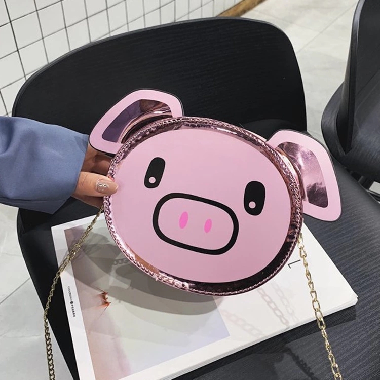 Summer cute Pig ins chain bag for girls, 2022 new Summer fashion Korean style crossbody single-shoulder bag details Picture