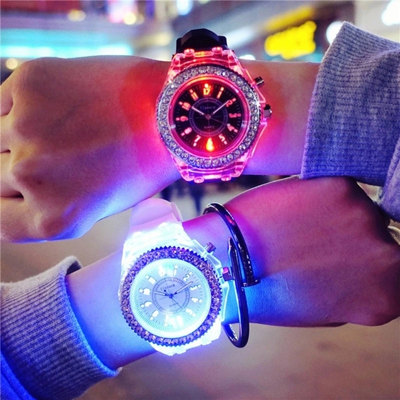 New best-selling watch e-commerce wholesale supply, Night light Geneva luminous watch, LED Korean version creative watch for women details Picture