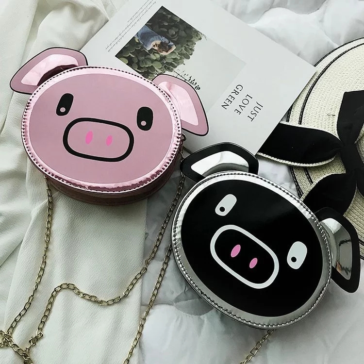 Summer cute Pig ins chain bag for girls, 2022 new Summer fashion Korean style crossbody single-shoulder bag full figure