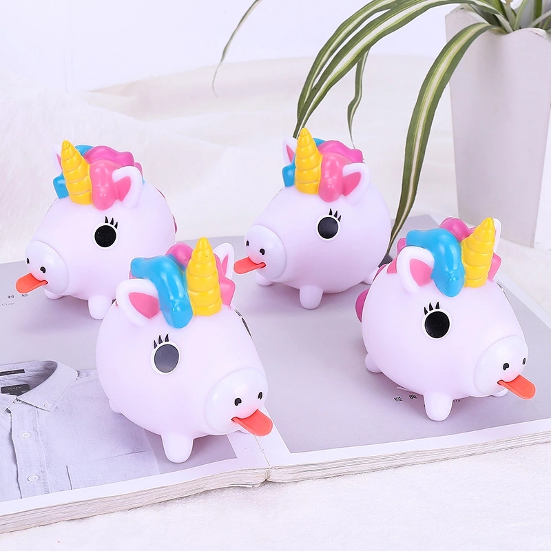 Cross-border new products: Hot-selling children's toys, tongue-out and sound-making cartoon pigs, best-selling squeezing and venting dolls, wholesale from manufacturers Item Picture