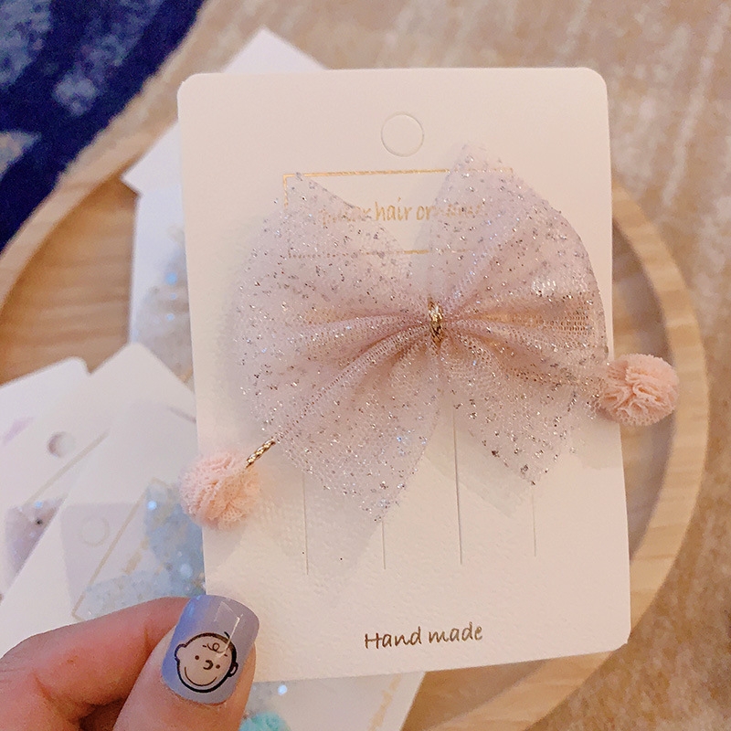 Children's headwear: Korean princess-style butterfly, cute girl hairpin, with a girl's duckbill and a broken hairpin Item Picture