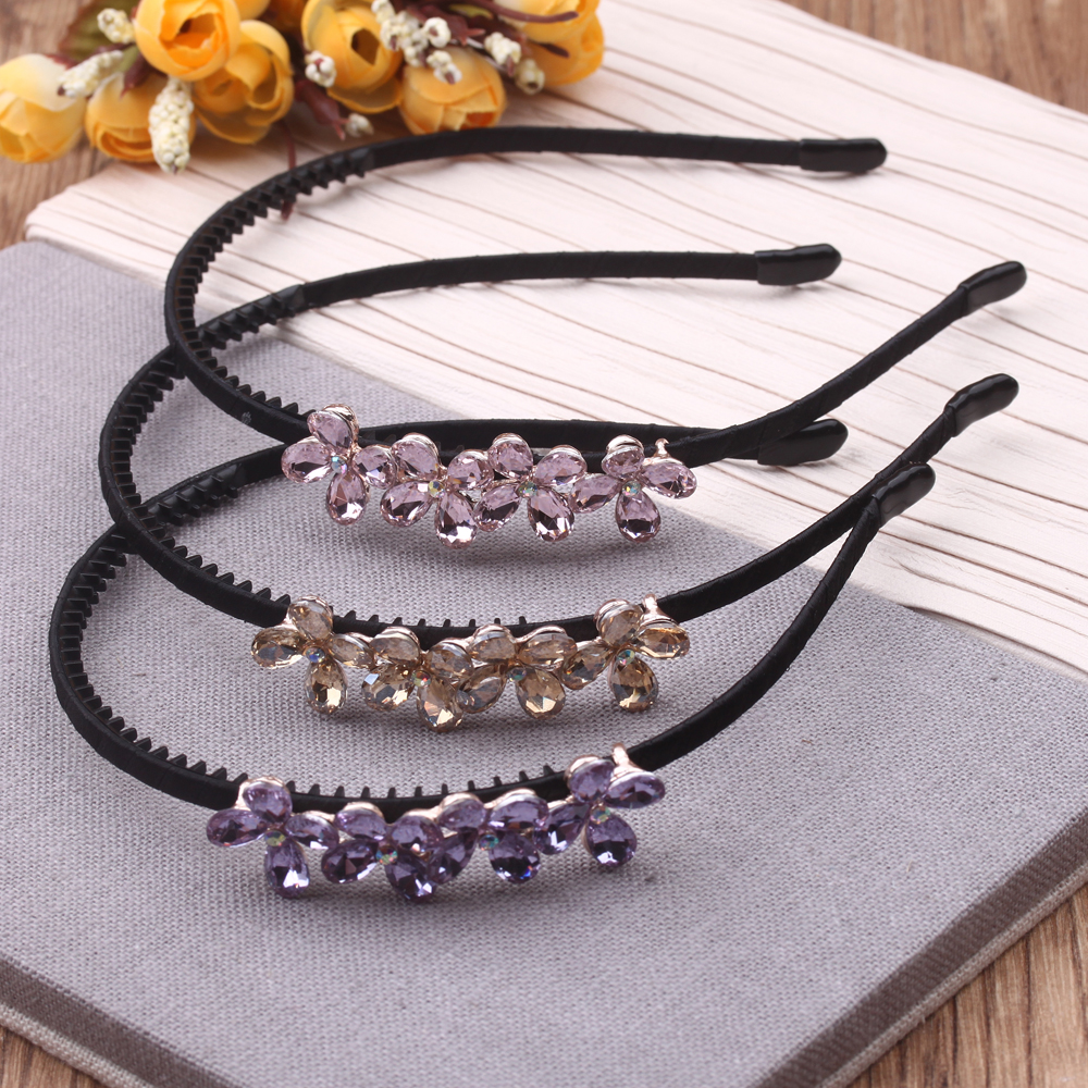 10-yuan store supply: hair bands, hair accessories, hair bands, face wash headbands, water diamond hair clips, hair clips, bangs clips, hair accessories details Picture